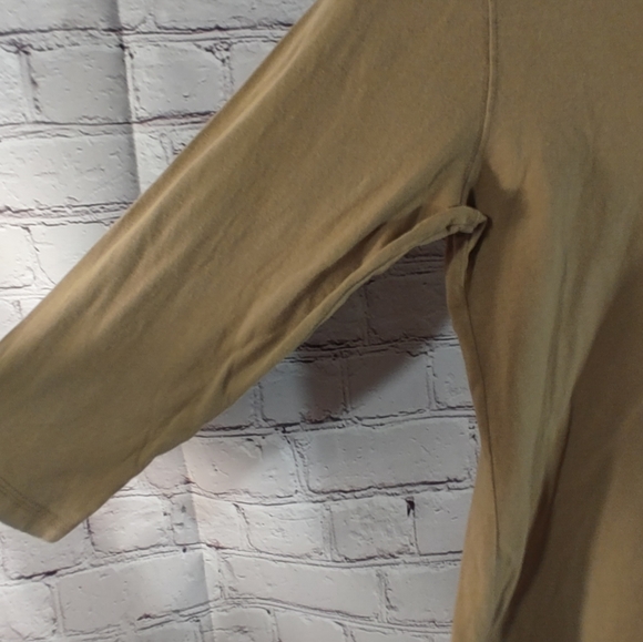 Life is Good Olive " Peace Graphic" Quarter Sleeve M - Picture 12 of 13